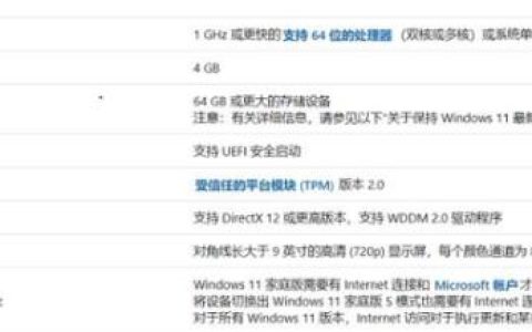 Windows11 cpu支持列表分享